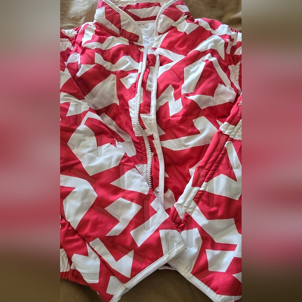 Stylish Red and White Women's Jacket